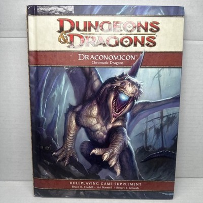 2008 D&D Dungeons & Dragons Draconomicon Chromatic Dragons 4E 1st Print