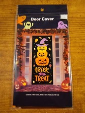 30 X 72 Door Cover Trick or Treat Jack O Lantern 278258
