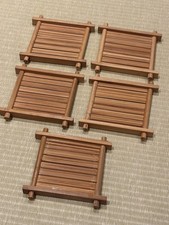 Set of 4 Handmade Traditional Japanese Bamboo Tea Coasters (1 has sold)