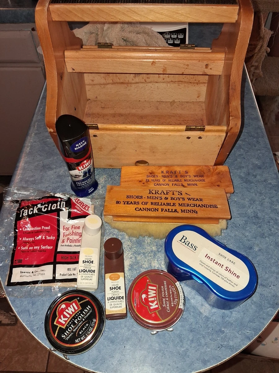Kiwi Vintage Shoe Shoe Shine Boxes for sale - eBay