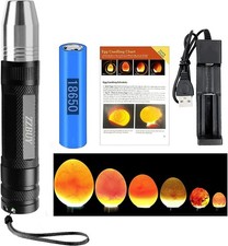 Egg Candler, Incubator Light  2025 Upgraded Charger  Candler Black