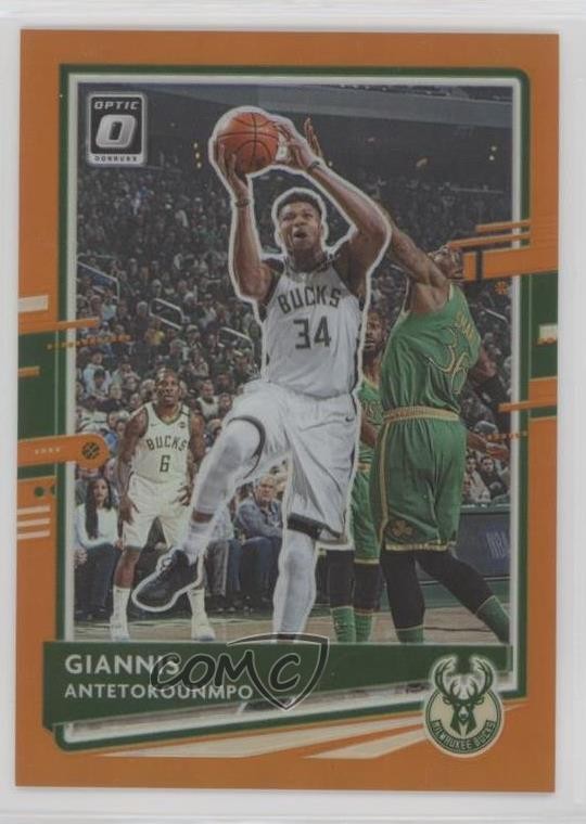 2020-21 Panini Donruss Optic Orange Prizm /199 Giannis Antetokounmpo #29