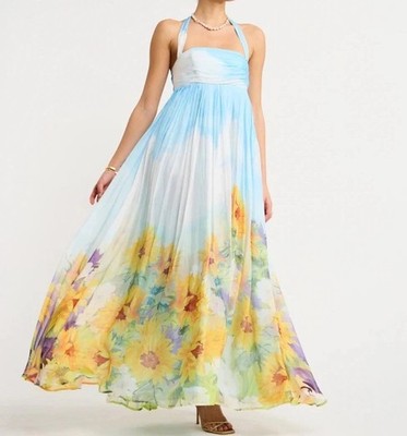 chinese dress ladies Sage Green Floral Hand Draped Mini Dress