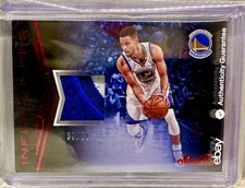 JERSEY # MATCH! 2016-17 Panini Studio Stephen Curry GU Patch 30/30! GSW (1/1)!