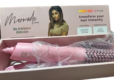 Mermade Hair Blowdry Brush-Prep-Dry-Style - Pink