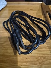10 ft foot 1/4 TS molded guitar shielded instrument PA to patch cable cord BLACK