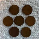 Lot of 7 circulated Lincoln 1C Coins 1919 to 1939