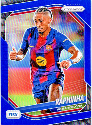 Raphinha 2025-26 Panini Prizm Fifa Blue Prizm #243   Barcelona  179/199 