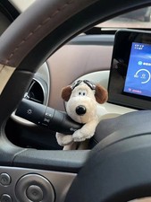 Cute Plush Puppy Car Turn Signal Lever Cover Steering Wheel Interior Decor