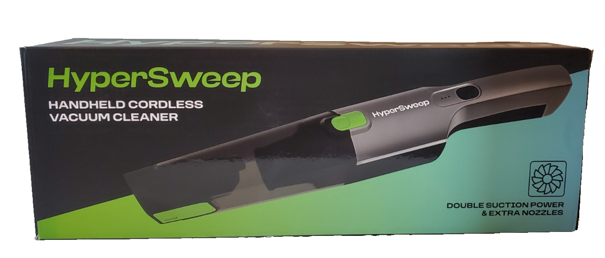 掃除機・クリーナー HYPERICE  VEPER 2.0 HyperSweep Handheld Cordless Vacuum Double Suction & Extra Nozzles