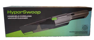 HyperSweep Handheld Cordless Vacuum Double Suction & Extra Nozzles