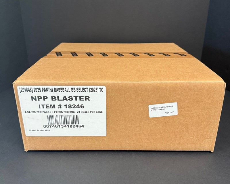 2025 PANINI SELECT BASEBALL FACTORY SEALED 20 BOX BLASTER CASE (C)
