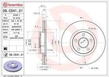 Bremsscheibe Vorderachse Für FORD TOURNEO CONNECT / GRAND TOURNEO CONNECT TR