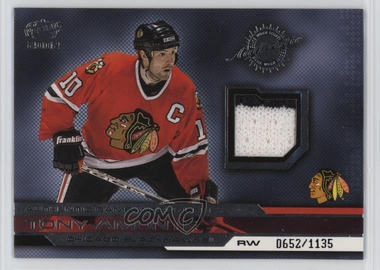 2001-02 Pacific Jerseys 652/1135 Tony Amonte #6 0m0z