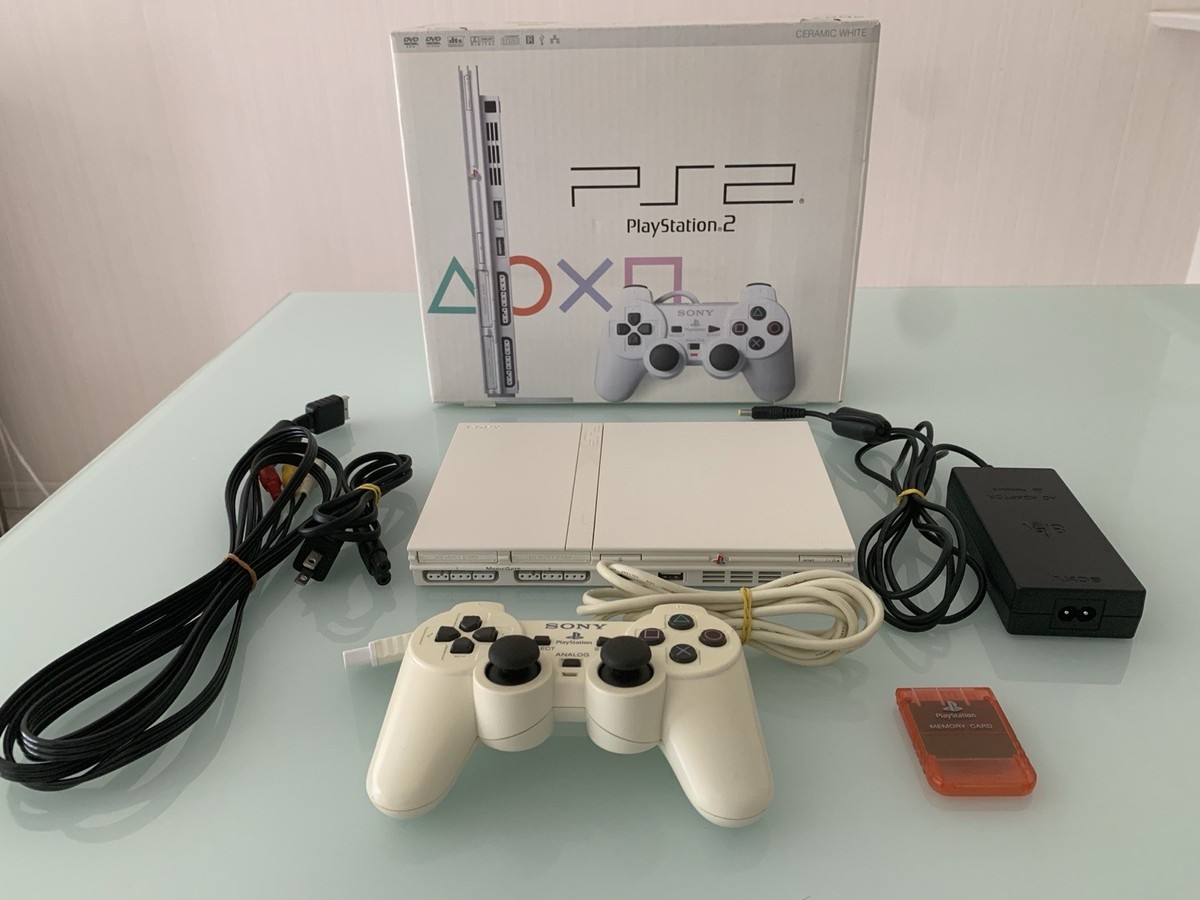 PS2 セラミックホワイト SCPH77000CW Sony PlayStation 2 Slim Ceramic White Console (SCPH-77000CW