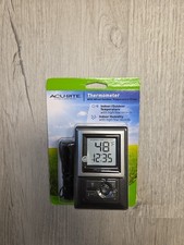 Brand New Acurite Digital Thermometer With Humidity With Probe 00891W3 Black