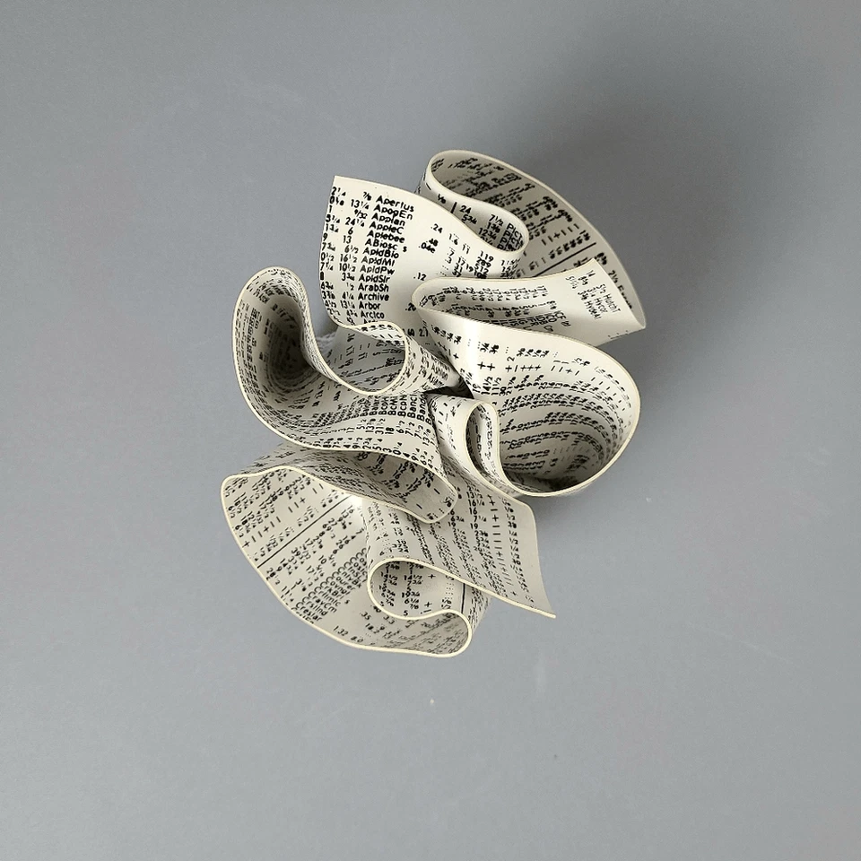 Pisapapeles MoMa M&Co Bolsa de Valores Arrugada De Colección Abstracto Hecho en EE. UU.-Leer Foto 4 de 4