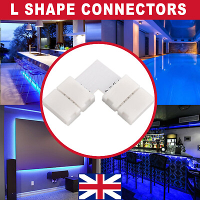 L FORM STECKER FÜR 5050 5630 2835 3528 RGB RGBW LED STREIFEN 90 GRAD GELENK