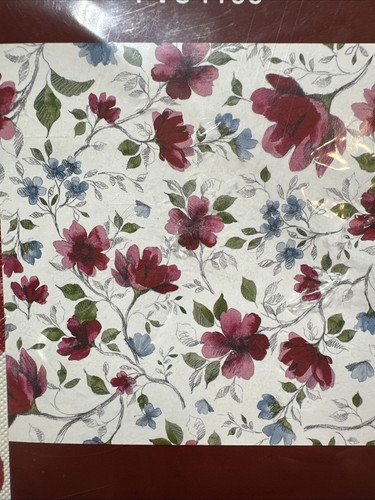 Nappe vinyle fleurie 52" x 70" écologique sans PVC grands rassemblements, floral - Photo 2/6