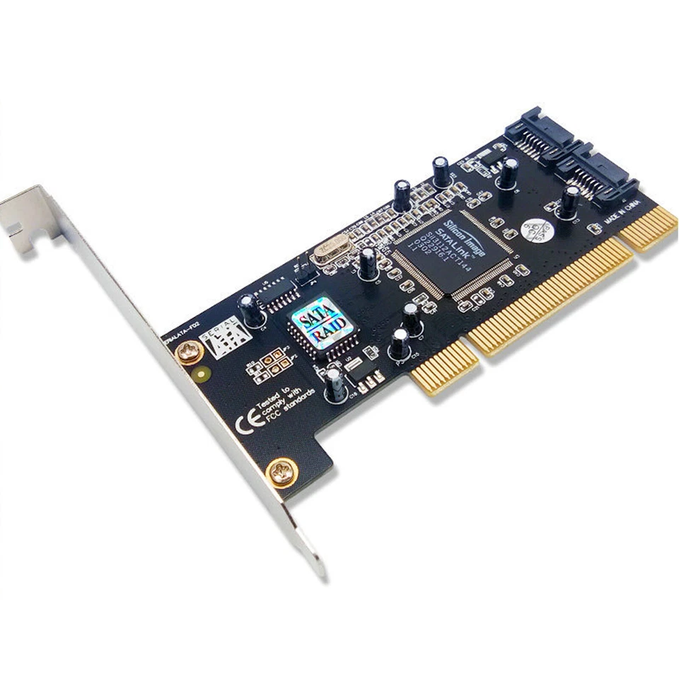 2-Channel Array Card PCI SATA 150MB/s SIL3112 Controller Card for WINS 2000/XPLE - Image 2 of 4