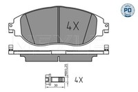 Meyle BremsbeläGe Bremsbelegsatz Vorne FüR Vw Passat Variant Audi Q3 A3