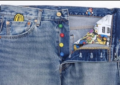 Official Super Mario Bros Levi's Women's Jeans 28x29 55801384989 | eBay