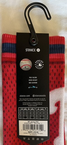 Philadelphia Phillies Socks. Red. Large. Authentic - Picture 4 of 4