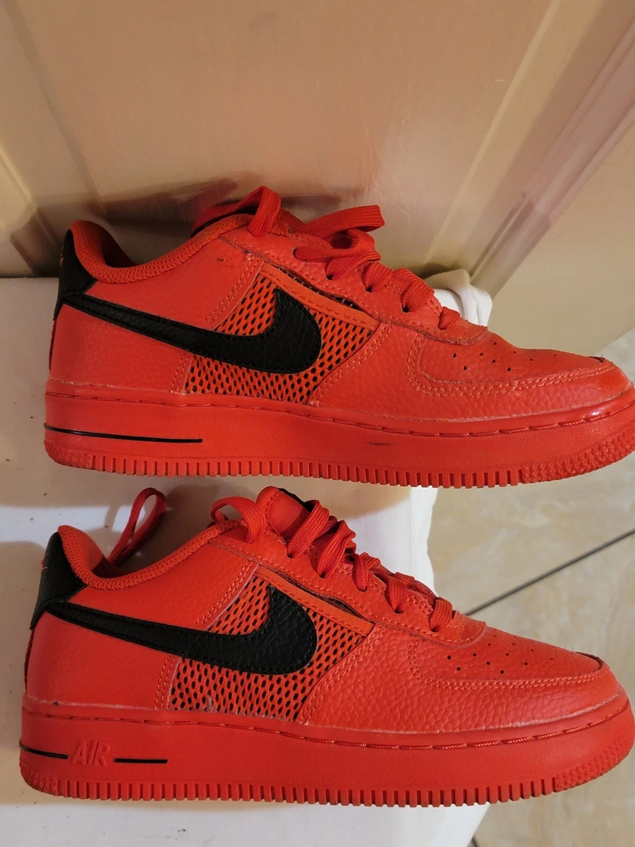 Nike Air Force 1 Low GS Mesh Pocket Red Black