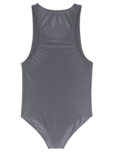 Mens Glossy Sleeveless Bodysuit Leotard Stretchy Jumpsuit Wrestling AU - Picture 54 of 81