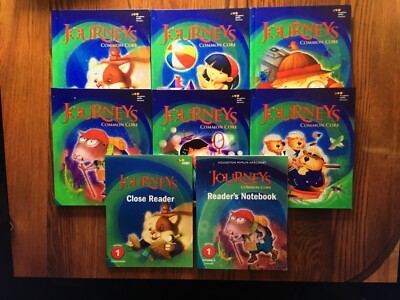 1st Grade Reading 8 Book Set Workbooks Journeys HMH Complete 1.1 -1.6 Homeschool