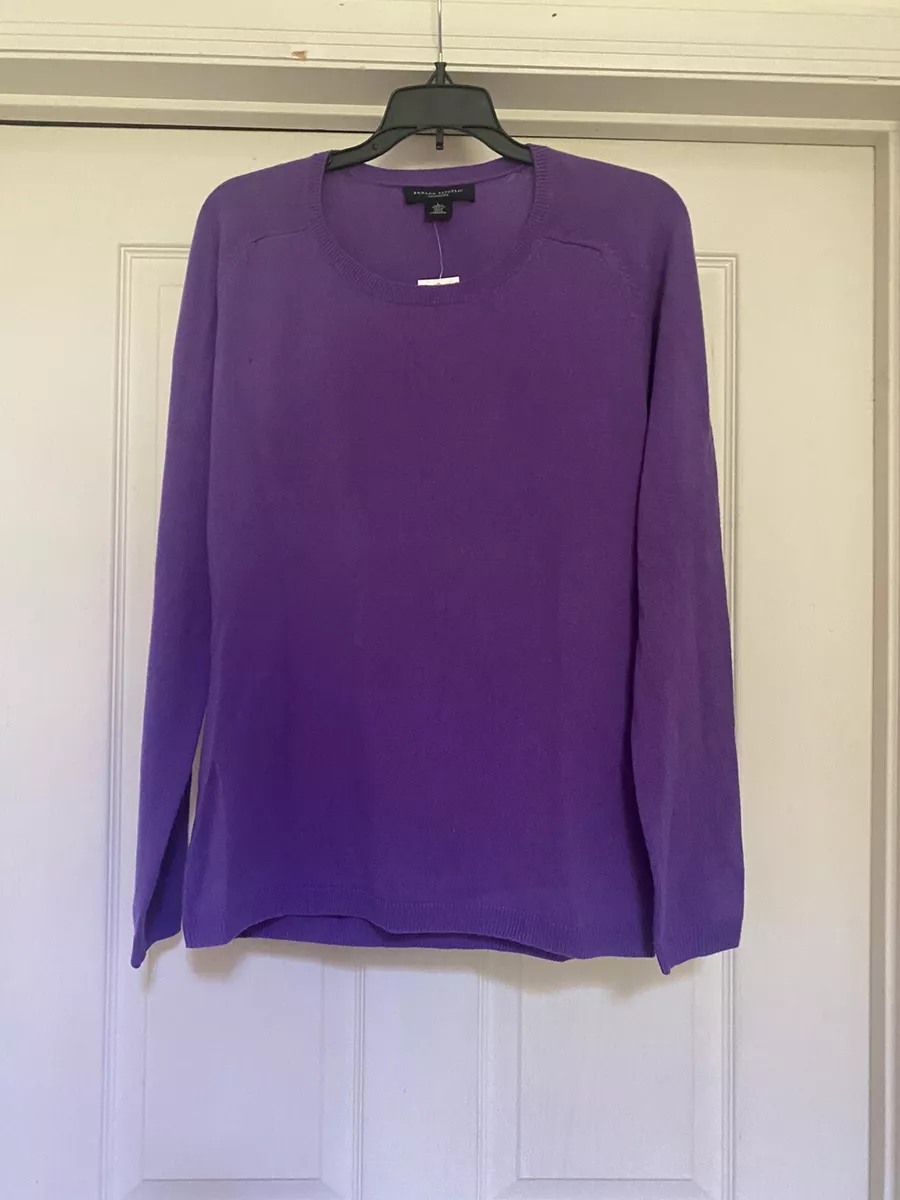 NWT Banana Republic Purple Cashmere Sweater L