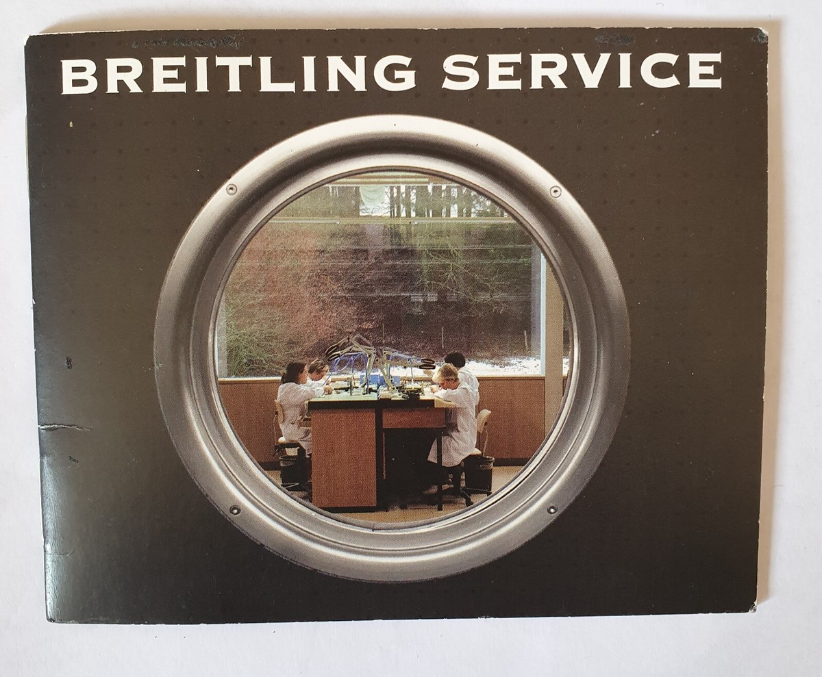 Notice Originale Breitling Pour Montre - Accessoire D'entretien Et Service Breitling - Occasion
