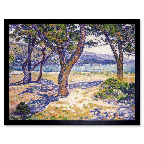 Theo Van Rysselberghe Mediterranean At Le Lavandou Art Print Framed 12x16