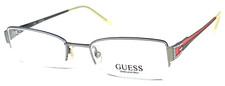GUESS GU1482ST NOS Light Silver/Pink Half Rim Eyeglasses Frame 50-19-135