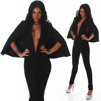 black jersey jumpsuit uk
