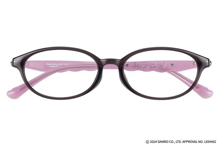 Sanrio x Zoff Glasses Frames Kuromi Model ZN241031-82A1 Sanrio x Zoff Glasses Frames Kuromi Model ZN241031-82A1