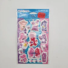 NEW Vintage 2005 Puffy Care Bears Stickers Sealed Stickety Doo Da