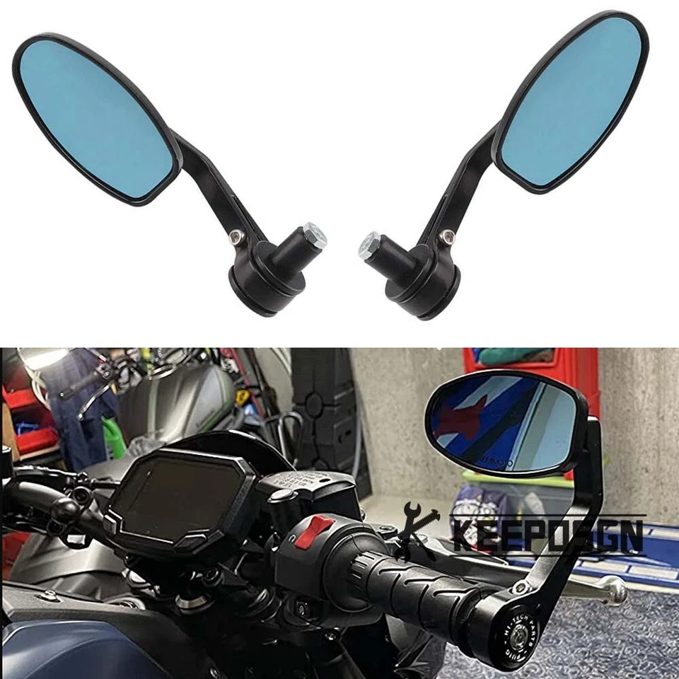 Espejos retrovisores laterales de barra plegable de 7/8" para Yamaha XSR125 XSR700 XSR900 Foto 2 de 4
