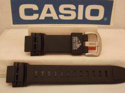 Casio Watch Band PRW-5000 ProTrek Triple Sensor Watchband/Strap Black Resin