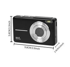 black digital camera 1080p 44mp
