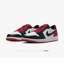 Size 7 - Air Jordan 1 Retro OG Low Black Toe for sale online | eBay