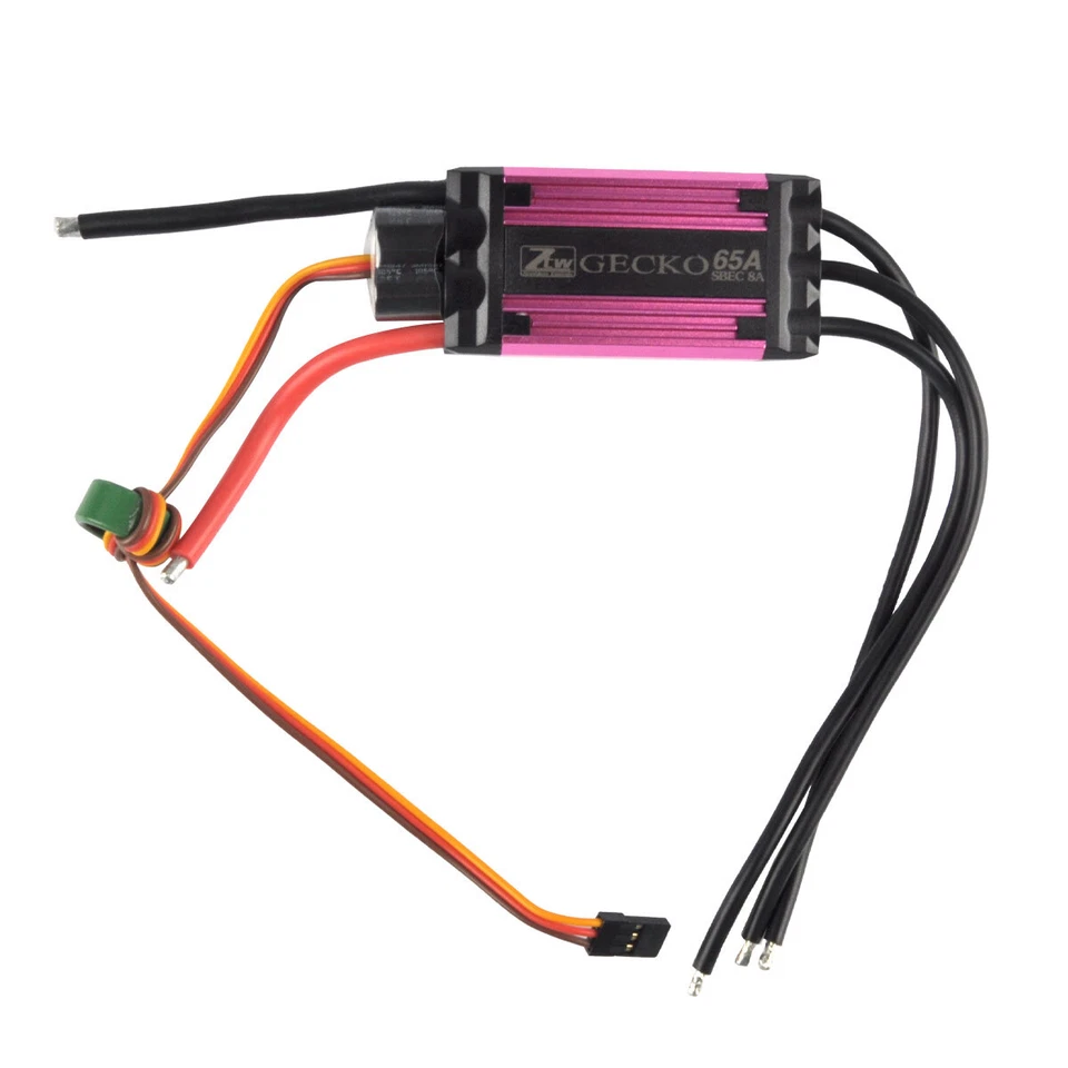ZTW GECKO 65A RC Airplane ESC Electric Speed Control 5-8.4V Adjustable MAX 85A  - Image 4 of 4