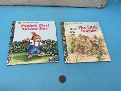 First Little Golden Books - Five Little Bunnies & Pinky's First Spring Day