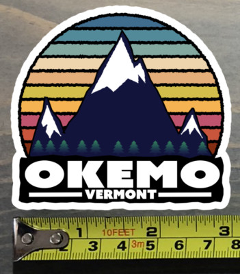 Okemo Sticker Decal Vermont Ski Snowboard Mountain Killington Stowe Jay Peak