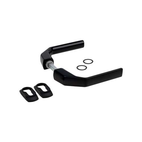 Maniglia 046 con scudi per porte e cancelli (125x80 mm) - Foto 2 di 3