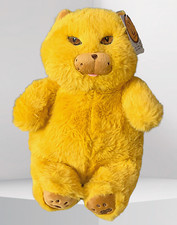 Fat Orange Cat Plush Fat Kitten Stuffed Animal Lifelike Shaggy Realistic Pet Cat