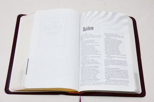 NLT New Believer's Bible Greg Laurie Burgundy Bonded Leather VGC - Imagen 8 de 12