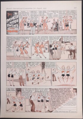 Vintage Magazine Ad 1932 Grape-Nuts Twinkle Toe Twins Broadway art Wesley Morse