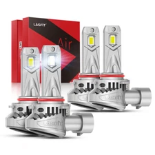 4x Lasfit 9005 9006 Combo LED Headlight High Low Beam Bulbs 6000K Cool White