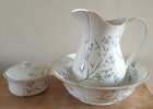 Royal Winton Tiffany Harebell Pitcher & Bowl ,Sugar Bowl - Lidded